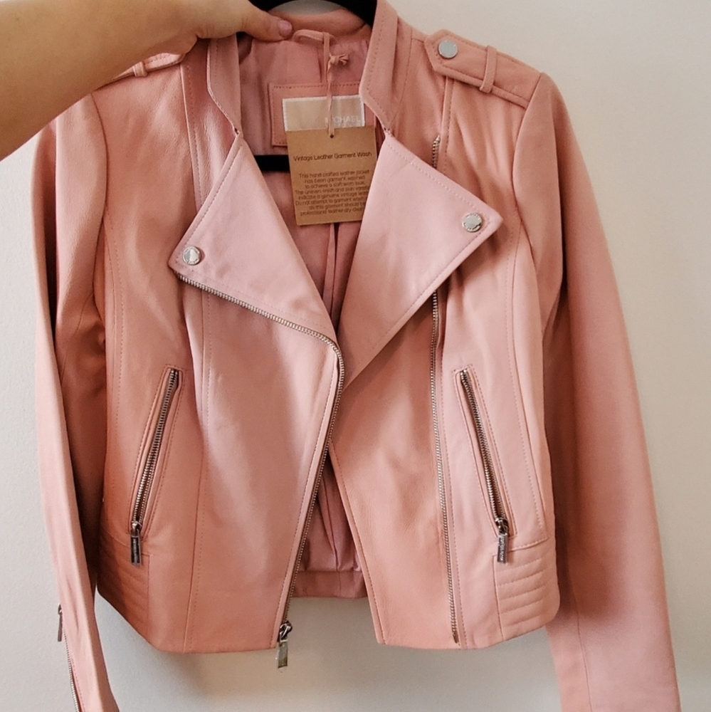 Vintage 100% Leather Moto Jacket